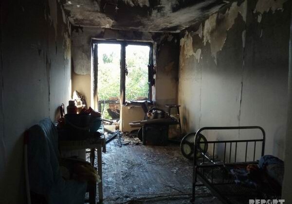 В Мингячевире в общежитии произошел пожар: есть пострадавшие (Фото)