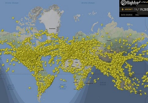 Зарегистрирован рекорд числа самолетов, совершавших перелет в один день