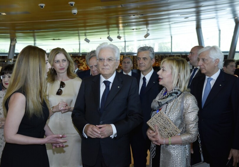 Президент Италии Серджо Маттарелла ознакомился с Музеем ковра (Фото)