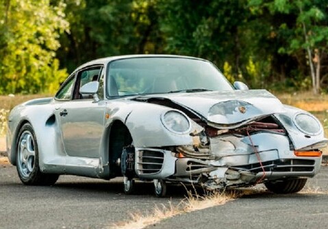 Разбитый Porsche 959 уйдет с молотка за полмиллиона долларов