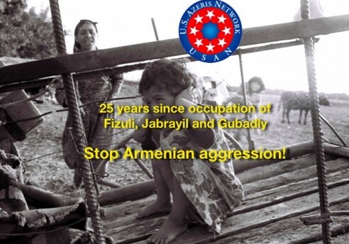 В США проводится просветительская кампания об оккупации Джебраильского, Физулинского и Губадлинского районов Азербайджана
