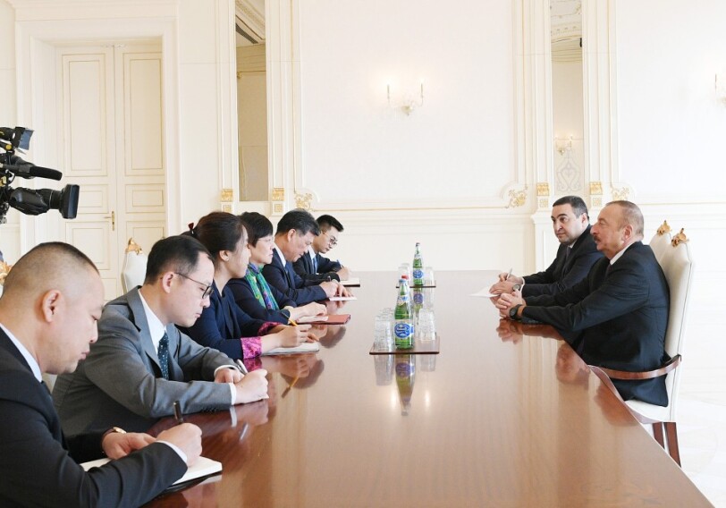 Президент Ильхам Алиев принял делегацию Китая (Фото)