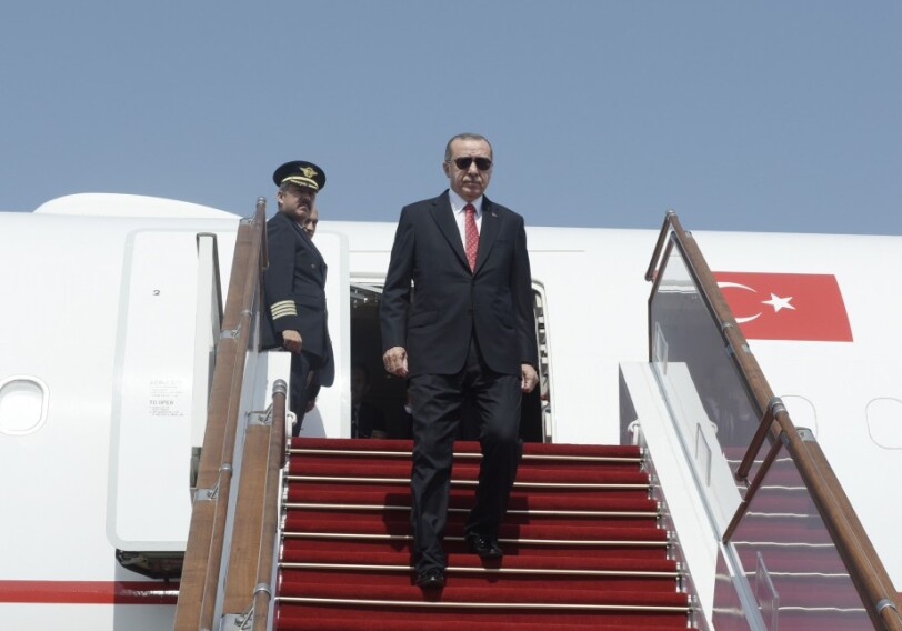 Эрдоган прибыл с официальным визитом в Азербайджан (Фото-Добавлено)