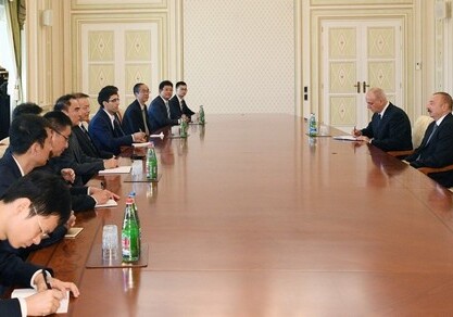 Президент Азербайджана принял делегацию информагентства Синьхуа