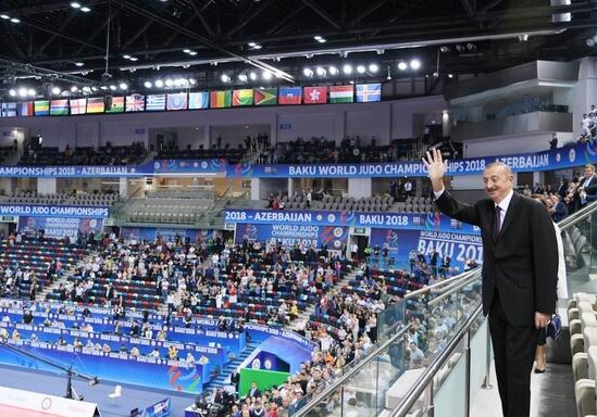 Президент Азербайджана участвует в церемонии открытия чемпионата мира по дзюдо (Фото-Обновлено)