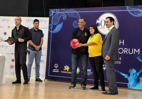 Легенда футбола Кафу стал в Баку послом олимпийского движения (Фото)