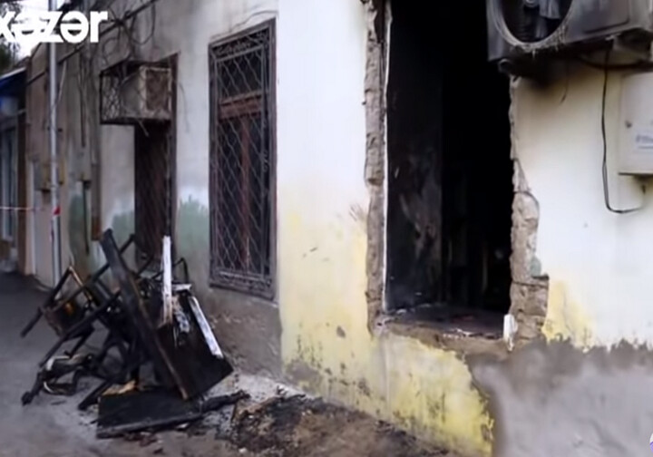 В Баку грабители убили женщину и подожгли ее дом (Видео)