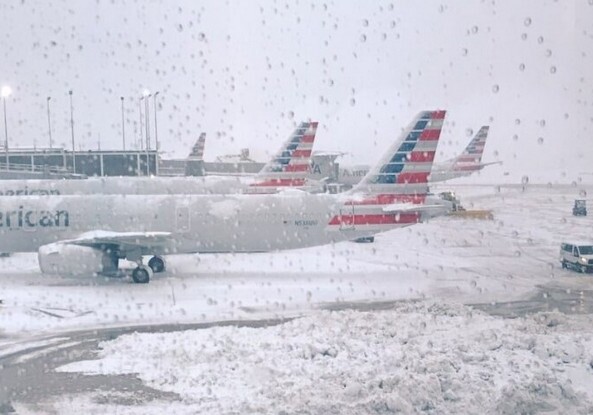 Снегопады в США вызвали отмену более 1,3 тыс.авиарейсов