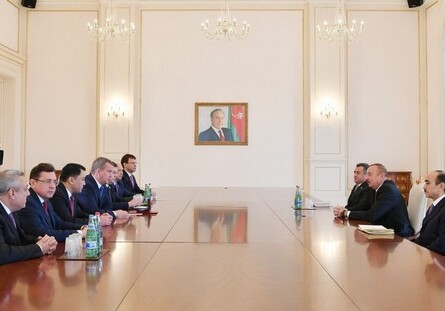 Президент Азербайджана принял делегацию Астраханской области  (Фото)