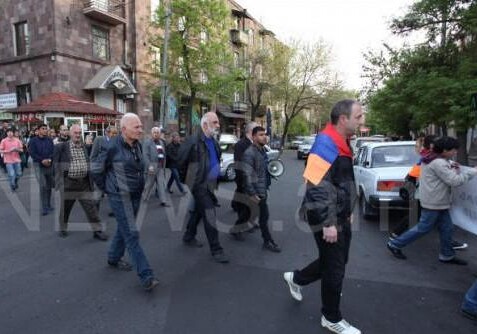 В Ереване проходит акция протеста зарубежных армян (Видео)