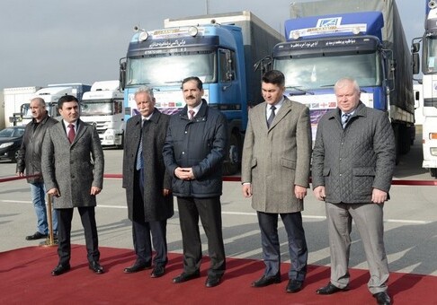 В Азербайджан доставлен первый груз по маршруту «Ляпис Лазули» (Фото)