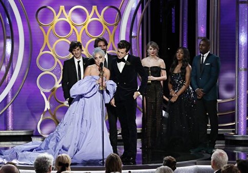 Леди Гага получила «Золотой глобус» за песню к фильму «Звезда родилась» (Фото)