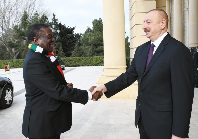 Состоялась встреча президентов Азербайджана и Зимбабве  (Фото-Обновлено)