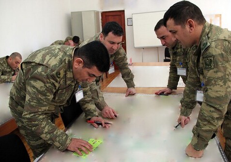 В Азербайджанской армии проводятся командно-штабные учения (Фото)
