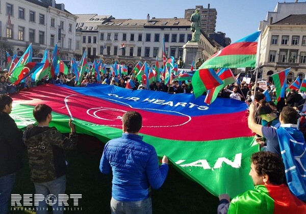 В Брюсселе прошел всеевропейский карабахский митинг (Фото-Видео-Обновлено)