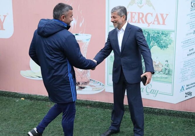 Экс-президент «Карабаха» встретился с Гурбановым и игроками (Фото)