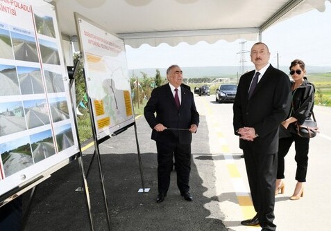 Президент Ильхам Алиев открыл ряд социальных и инфраструктурных объектов в Гобустанском районе (Фото-Обновлено)
