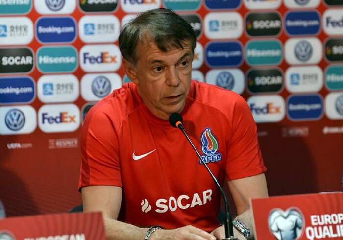 Наставник сборной Азербайджана о поражении от Словакии: «Мы должны извиниться за такой результат»