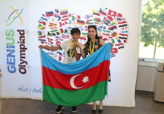Азербайджанский школьник удостоен золотой медали на «Олимпиаде гениев» (Фото)
