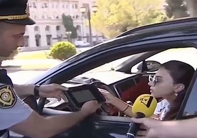 Азербайджанскую певицу оштрафовали за нарушение правил дорожного движения