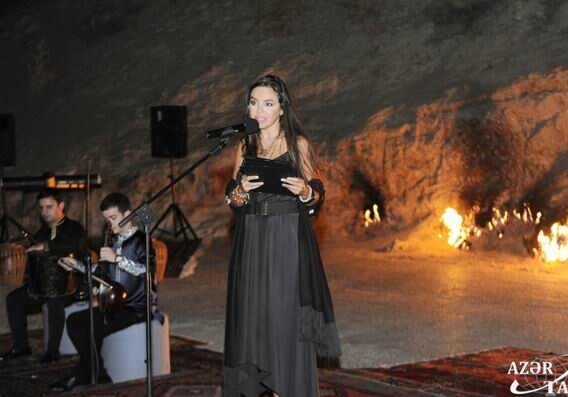 Лейла Алиева приняла участие в вечере йоги и поэзии в заповеднике «Янардаг» (Фото)