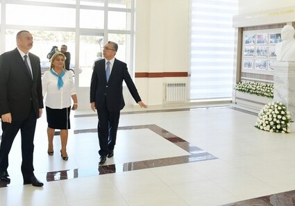 Президент Азербайджана ознакомился с условиями, созданными в школе №208 (Фото-Обновлено)