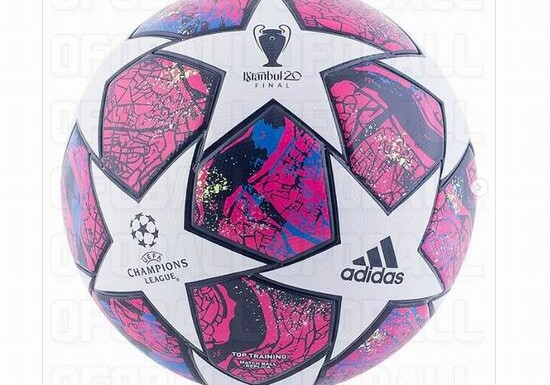 Появились фото мяча для финала Лиги чемпионов сезона-2019/20 - Он розового цвета и с картой Стамбула