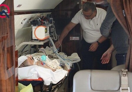 Самолет с Огтай Гюльалиевым вылетел в Турцию (Фото)