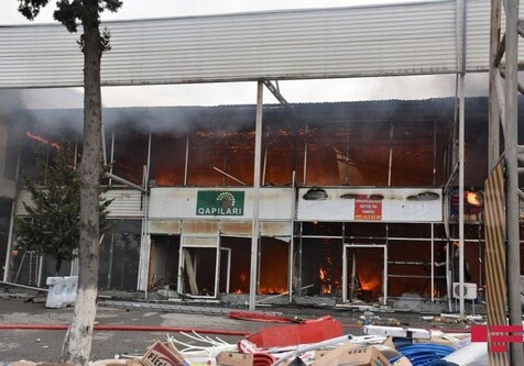 Пожар на рынке стройматериалов в Баку потушен – МЧС