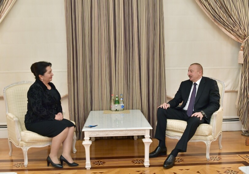 Ильхам Алиев принял председателя Сената Олий Мажлиса Узбекистана (Фото)
