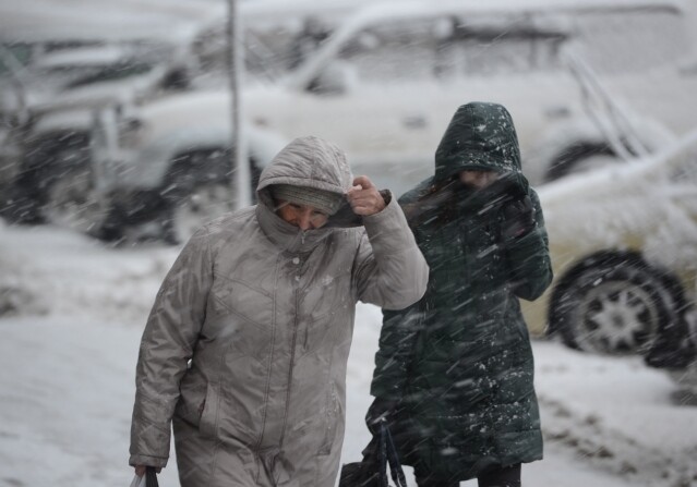 Завтра в Баку ожидается снег, температура опустится до 4 градусов мороза