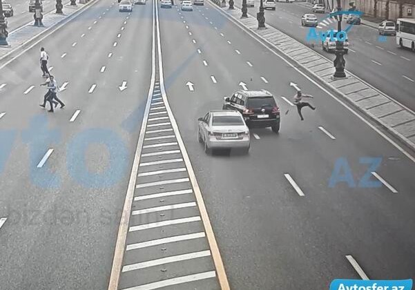 На этом проспекте Баку постоянно сбивают пешеходов -Шокирующее видео 