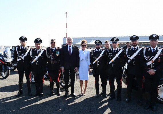 Завершился визит Президента Ильхама Алиева в Италию (Фото)
