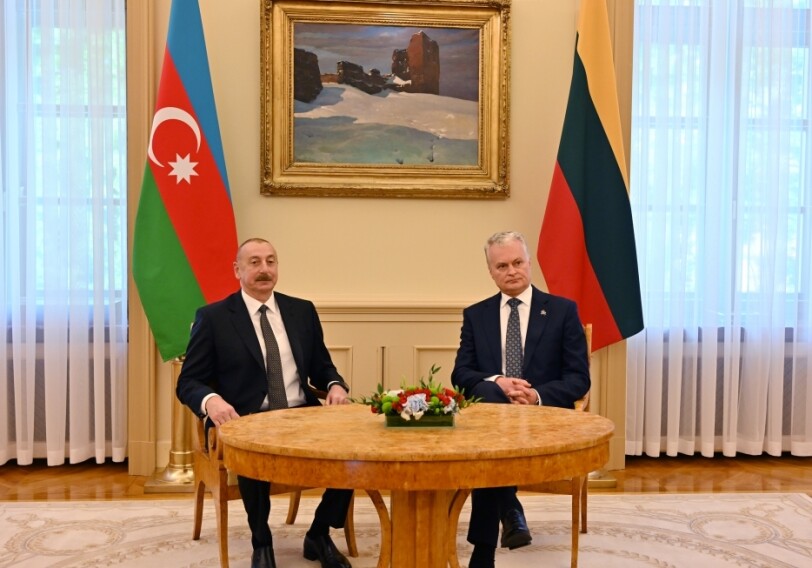 Состоялась встреча президентов Азербайджана и Литвы (Фото-Обновлено)