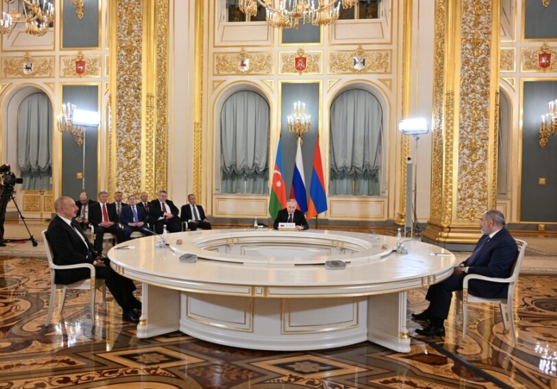 В Кремле прошла встреча Путина, Алиева и Пашиняна (Фото-Видео-Добавлено)