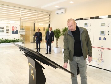 Ильхам Алиев открыл подстанцию «Горчу» в Лачине (Фото)